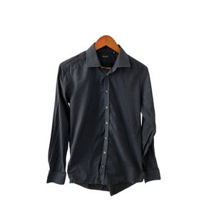 SAND COPENHAGEN Blue/Black Paisley Dress Shirt Long Sleeve Men's Size S